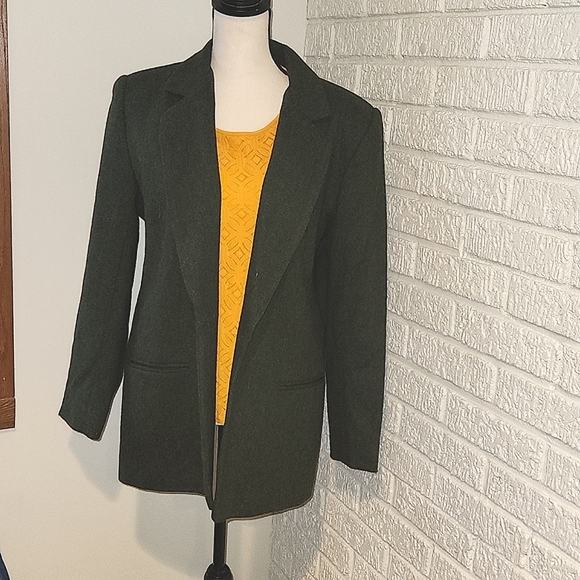 Savannah Jackets & Blazers - Vintage green wool blazer